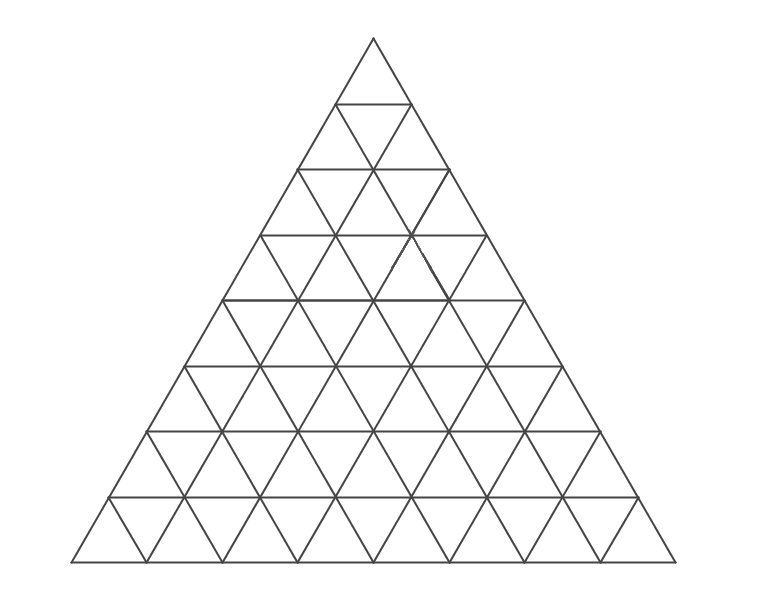 Как разбить треугольник. Разбиение на треугольники. Разделить треугольник на треугольники. Трафарет "треугольники". Треугольник разбитый на треугольники.